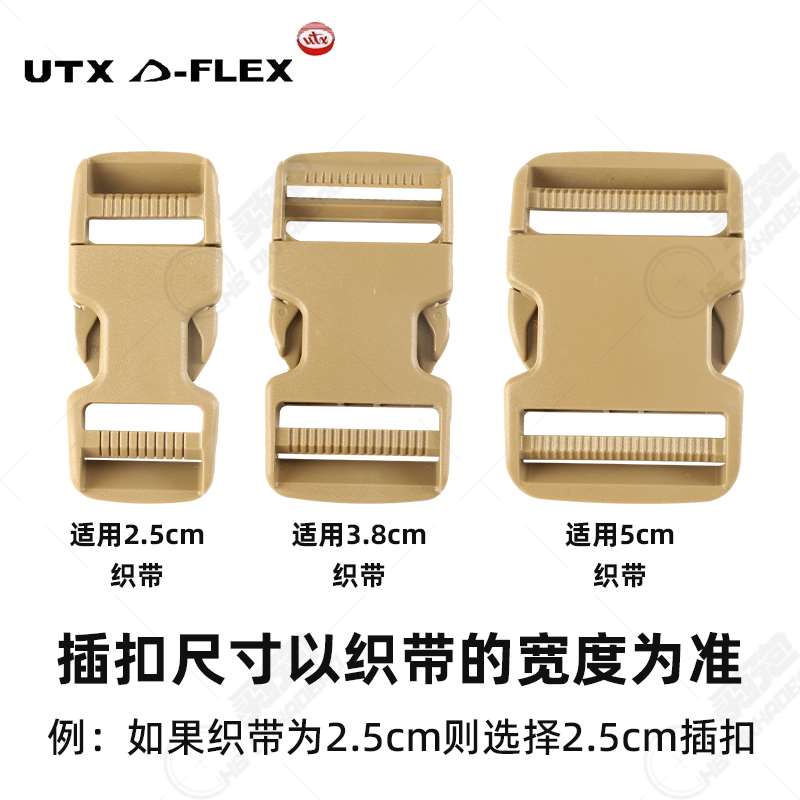 UTX多耐福扣具背包配件utx扣具多耐福插扣快拆扣插口绑带背包插口_虎窝淘