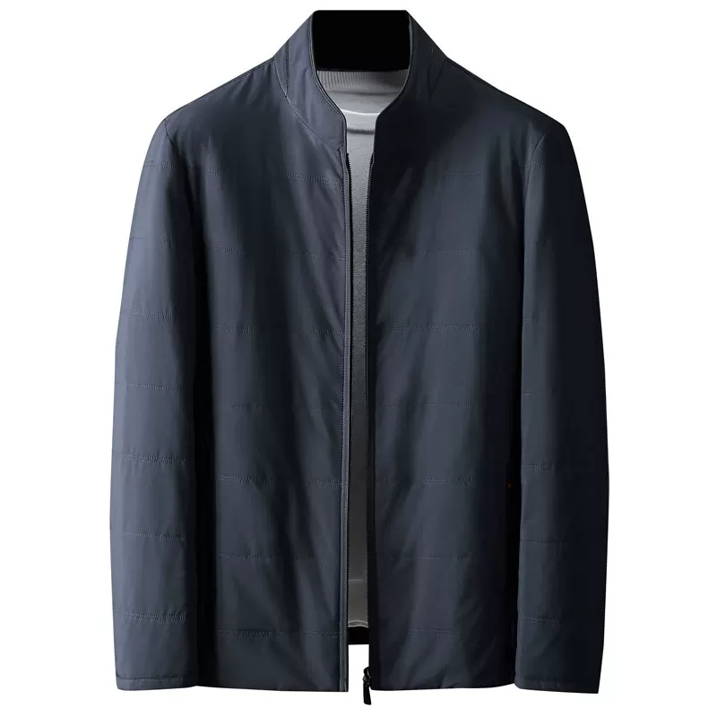 Men's winter light and thin quality comfortable keep warm down jacket, feather stuffing