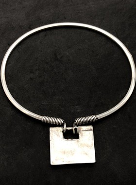 苗银项圈男女同款纯手工