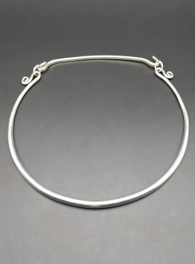 贵州民族风项圈工艺品苗银