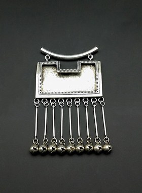 diy民族风苗银项坠空托