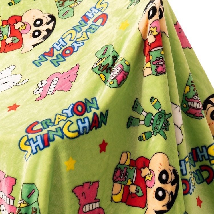 卡通蜡笔小新毛毯法兰绒学生办公室午睡盖毯可爱印花绒毯宿舍床单,淘宝优惠券,粉丝福利购,淘宝优惠卷