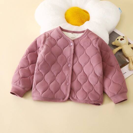 Three-layer quilted children's school uniform artifact autumn and winter new boys' thickened student warm cotton clothing girls' liner cotton jacket