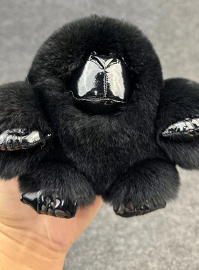 獭兔毛大猩猩公仔书包包挂件挂饰