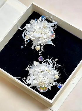 户外婚礼永生花戒指环DIY材料包