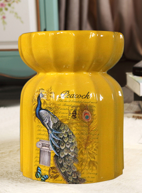 景德镇复古陶瓷中式风椅子换鞋凳