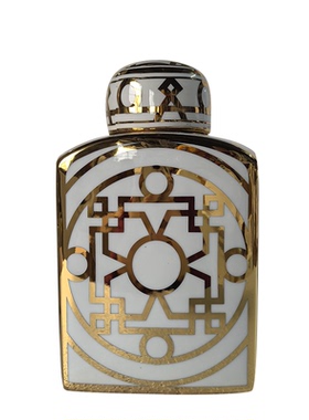 美式风复古陶瓷客厅电视柜储物罐