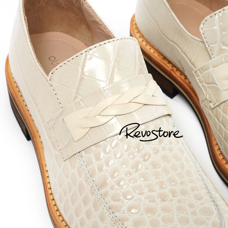 Our Legacy Nakano Loafer  鳄鱼纹 低帮男乐福鞋一脚蹬休闲皮鞋,淘宝优惠券,粉丝福利购,淘宝优惠卷