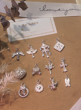 S925 精致秀气迷你纯银小吊坠 小配饰