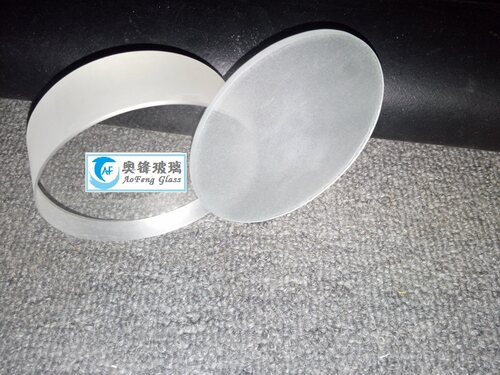 高温磨砂玻璃500度 钢化玻璃视镜 耐热灯具镜片加工定制 - 图1