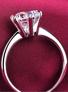 奢华大气璀璨2克拉戒指夺目大克拉设计造型独特光芒四射轻松成为