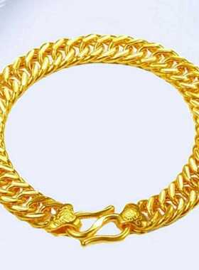 马鞭金色手链男女情侣款坦克马鞭链网红首饰老板链手链送老公礼物