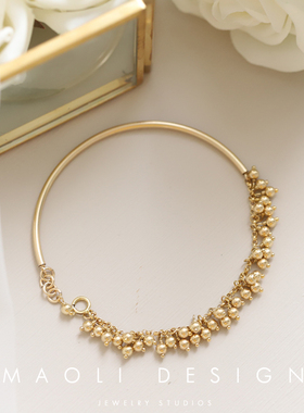 原创独家14K包金金豆豆手链