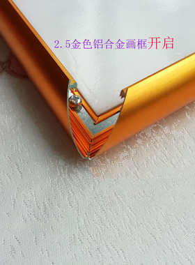 金色电梯画框挂墙营业执照