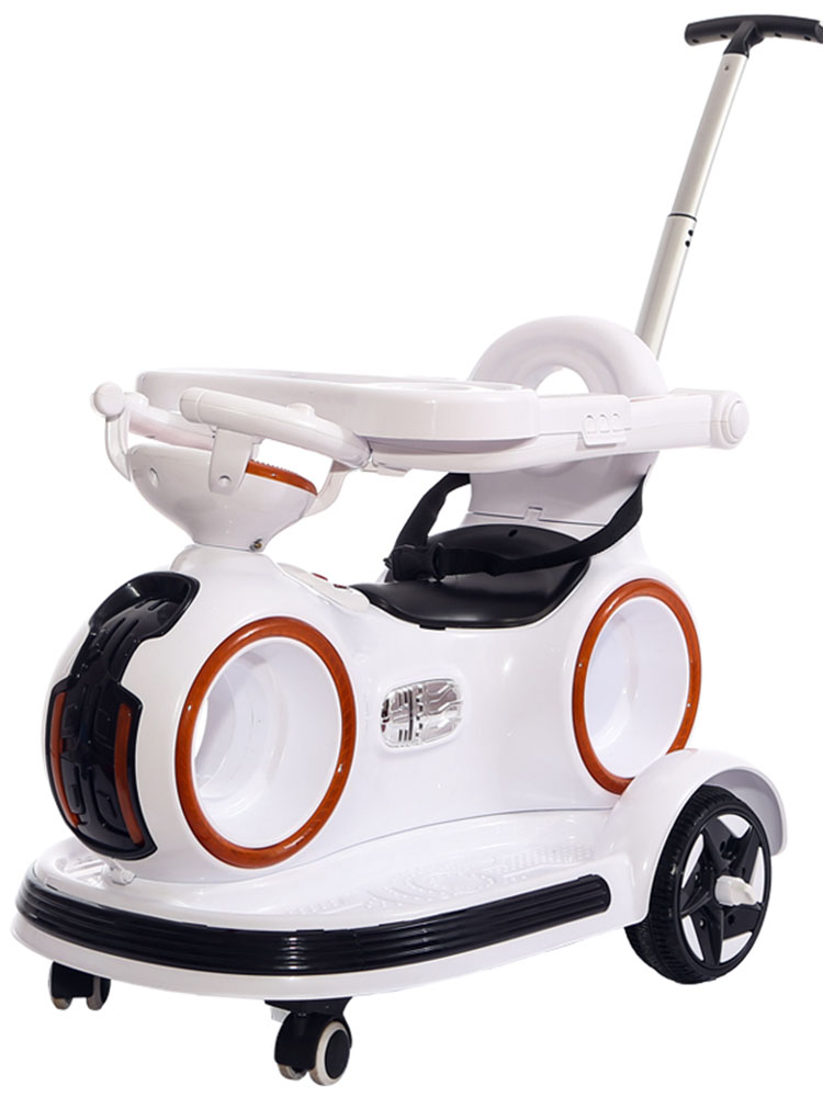 儿童电动车四轮遥控汽车男女宝宝玩具车1-3岁可坐人遛娃神器手推