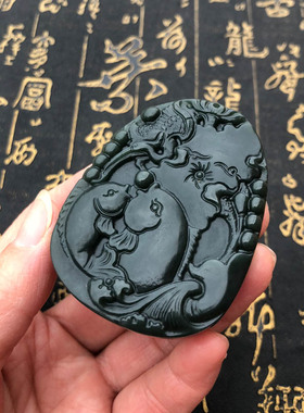 五行缺水项链天然和田玉挂件吊坠