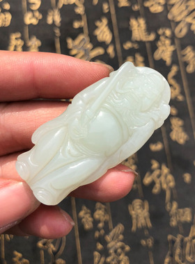 钟馗新疆白玉吊坠送证书