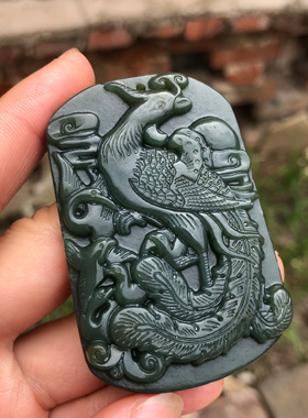 招财五行缺火吊坠朱雀玉佩