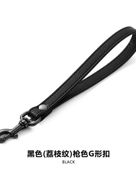 适用COACH蔻驰男士手包替换手拎带黑色手挽带配件真皮钱包手腕带