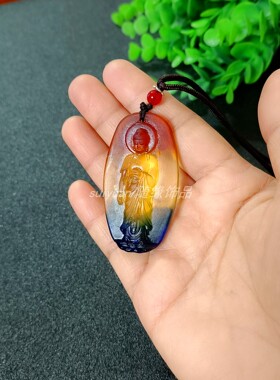 立体阿弥陀佛庙会男女结缘项链