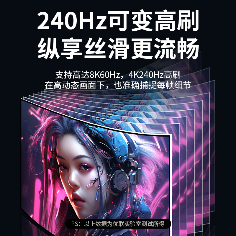 优联typec转dp线双向1.4转接连接转换4K240Hz接头适用Macmini雷电4/3高清mate70笔记本电脑外接显示器接口 - 图1