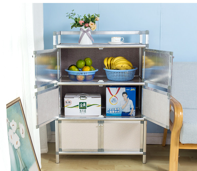 不生锈碗柜家用厨房收纳柜多功能经济型简易橱柜灶台储物置物架子,淘宝优惠券,粉丝福利购,淘宝优惠卷