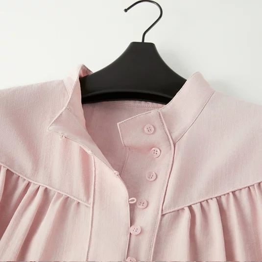 Hanfu Keluli Design Stand Collar Shirt Women 2025 Summer New Loose Casual Fashion Shirt Top trendy