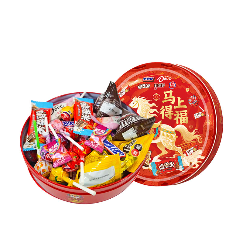 【新年礼盒】德芙圆铁盒马上得福士力架送亲戚朋友