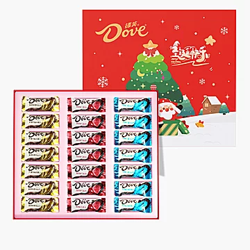 德芙心语圣诞节礼盒6g*21粒伴手礼[16元优惠券]-寻折猪