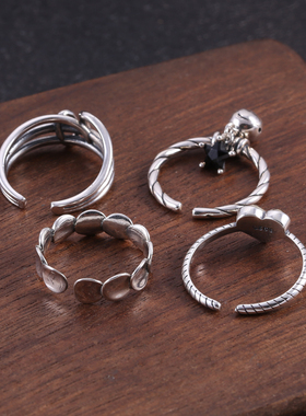 小龙潮牌银饰纯银S925韩版小众