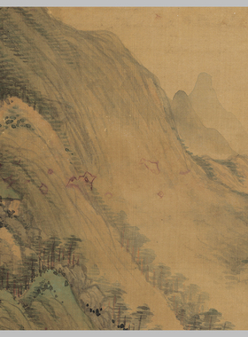 松风叠嶂图风景画艺术喷绘
