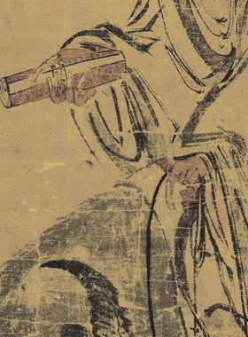 张路老子骑牛图风景画艺术喷绘