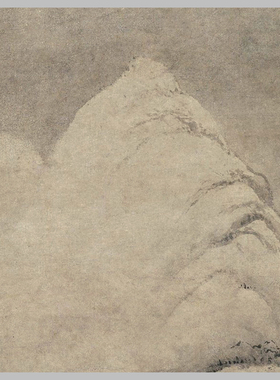 清 王翚 仿李成雪霁图 古山水风景人物国画 高清 艺术微喷 装饰画