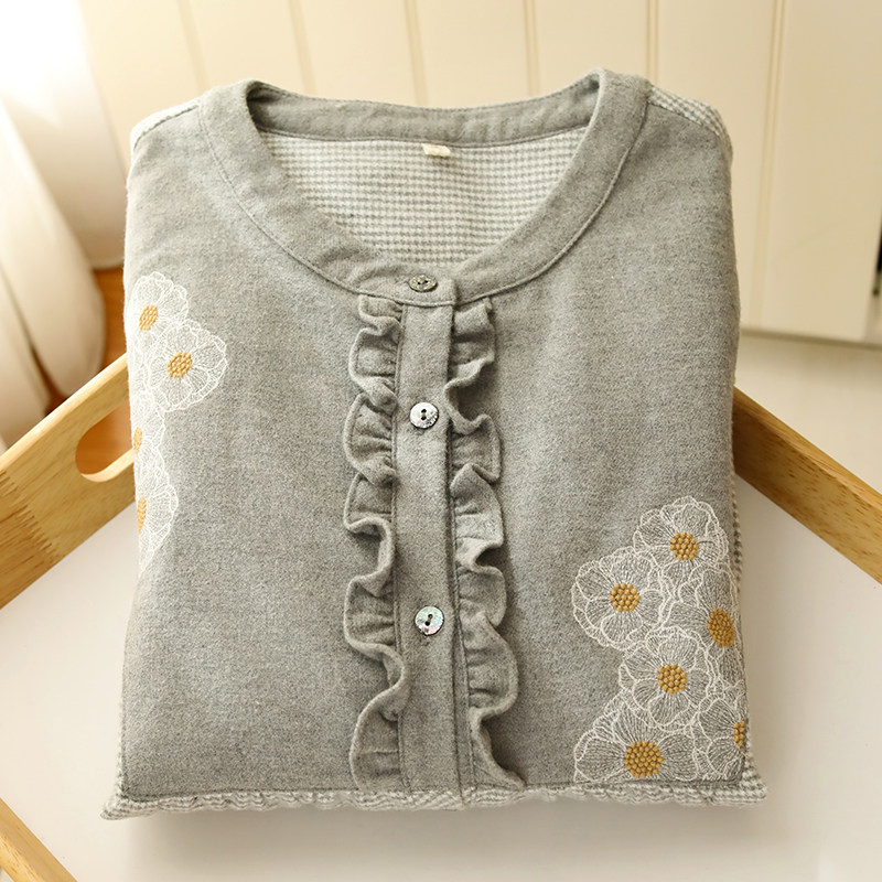 秋冬纯棉睡裙女2025新款加厚全棉睡衣大码长袖家居裙高级感可外穿,淘宝优惠券,粉丝福利购,淘宝优惠卷