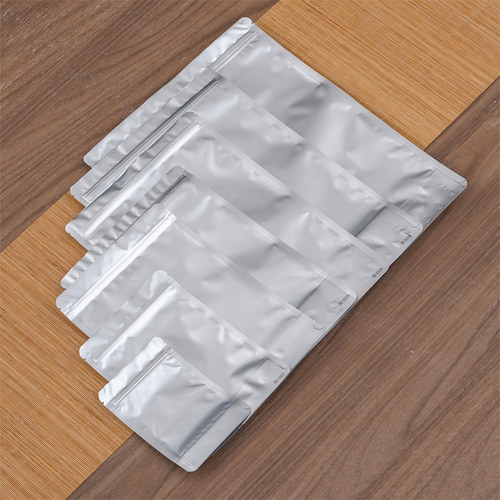 加厚铝箔袋通用散茶包装袋绿茶红茶防潮密封袋大小号茶叶自封袋子 - 图0
