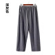 ຜູ້ຊາຍຝ້າຍຝ້າຍບໍລິສຸດ pajamas ແອວສູງວ່າງ pants ບ້ານບາງ
