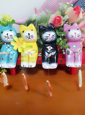 zakka日式女生可爱风猫咪小摆件