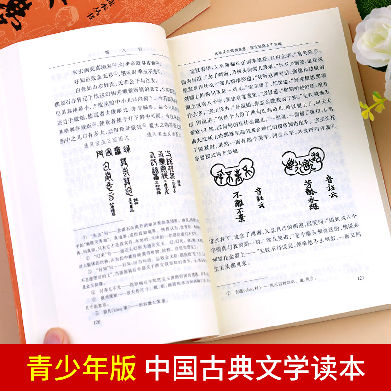 红楼梦人民文学出版社原著正版无删减120回高中必读版高中生课外阅读书籍畅销书文学名著经典文学文言文带注释青少版成人曹雪芹-图1