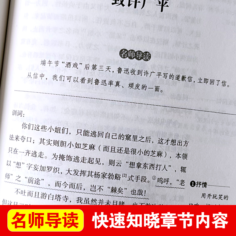 彷徨鲁迅经典必读原著正版鲁迅作品集杂文集小学生课外阅读书籍推荐六七年级课外书老师推荐上册青少年读物67年级初中图书小说集-图0