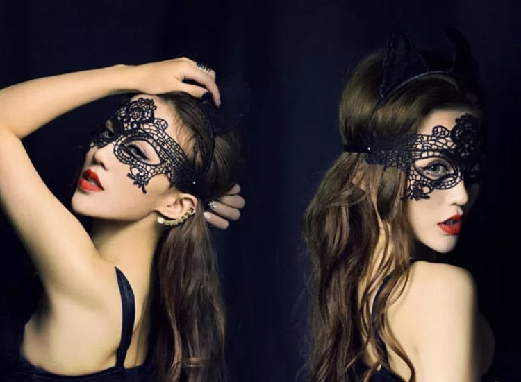 Mask ball Princess Party mysterious half face veil eye mask - 图2
