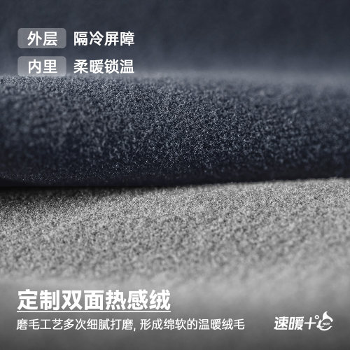 马登工装美式复古双面绒磨毛无痕背心圆领休闲打底无袖坎肩男春 - 图1