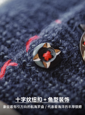 马登工装美式北极绒蓝色瓜皮冷帽