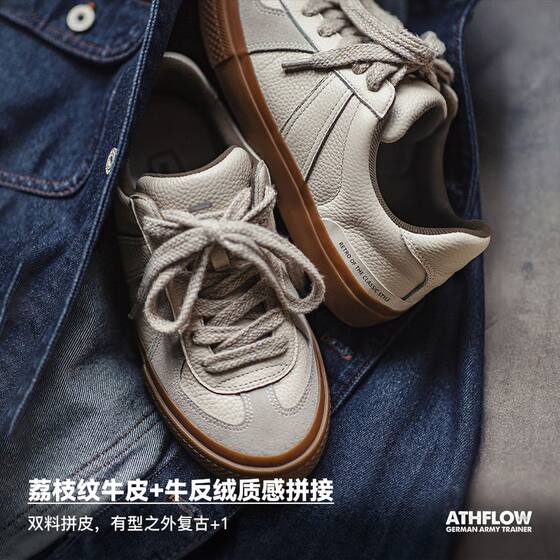 Madden Workwear Versatile First Layer Cowhide Retro Moral Training Shoes