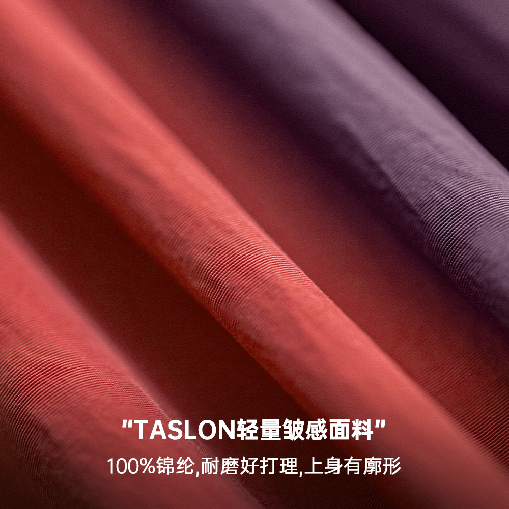 马登工装 美式复古棒球领卫衣新年红色上衣宽松套头衫圆领T恤男秋 - 图1