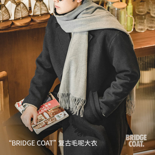 Maden Cthulhu heavy woolen coat cold-proof windbreaker