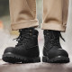Madden Workwear American Retro Thick Soled Big Black Boots
