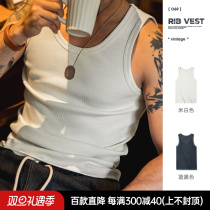 Maden overalls retro pure Thunder sleeveless cotton vest T-shirt Sport Fitness Outdoor wearing undershirt male summer