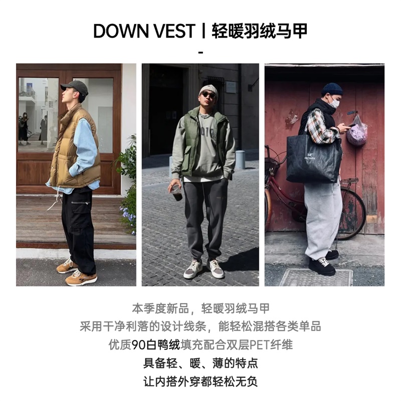 马登工装美式休闲轻薄羽绒马甲鸭绒保暖立领内搭外穿背心马夹男春,淘宝优惠券,粉丝福利购,淘宝优惠卷