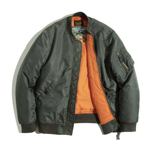 马登工装 美式空中MA1飞行员夹克棉服短款棉衣加厚棒球服外套男冬 - 图3