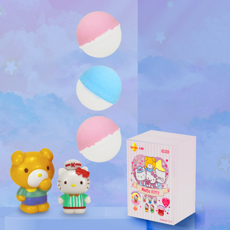 三丽鸥hellokitty儿童洗澡球泡泡球沐浴球浴盐球入浴球玩具精油球-图0